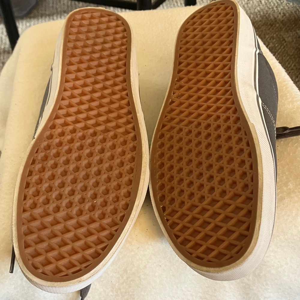 Vans Men's Charcoal Canvas Sneakers - Picture 3 of 6